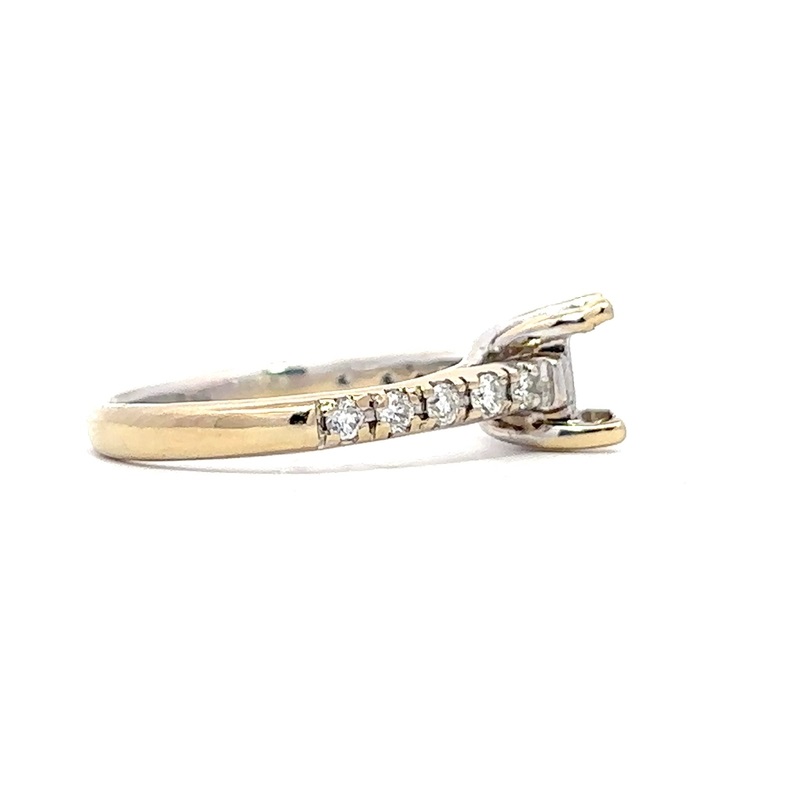 Estate Diamond Semi-Mount Engagement Ring